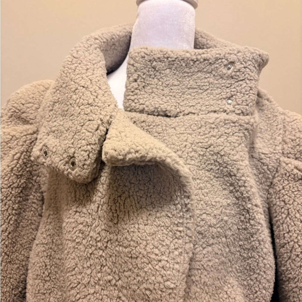 Express Tan Teddy Jacket